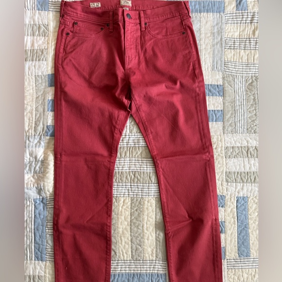 J Crew 34/32 484 Stretch Nantucket Red Denim - Slim Fit - Picture 3 of 3